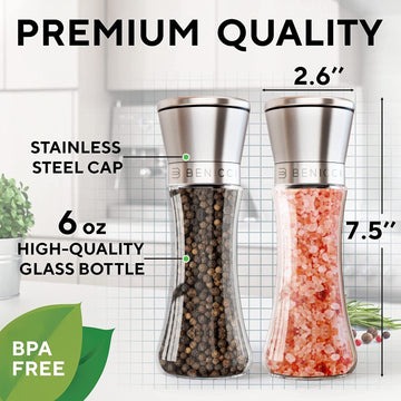Multi-purpose Stainless Steel Grinder (300g Coarse Salt)